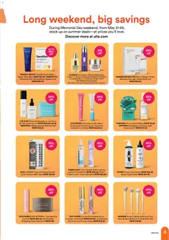 Preview of Ulta Beauty weekly ads valid from 17.05.2026 | Page: 3 | Products: Oil, Cleansing Oil, Pc, Sheet