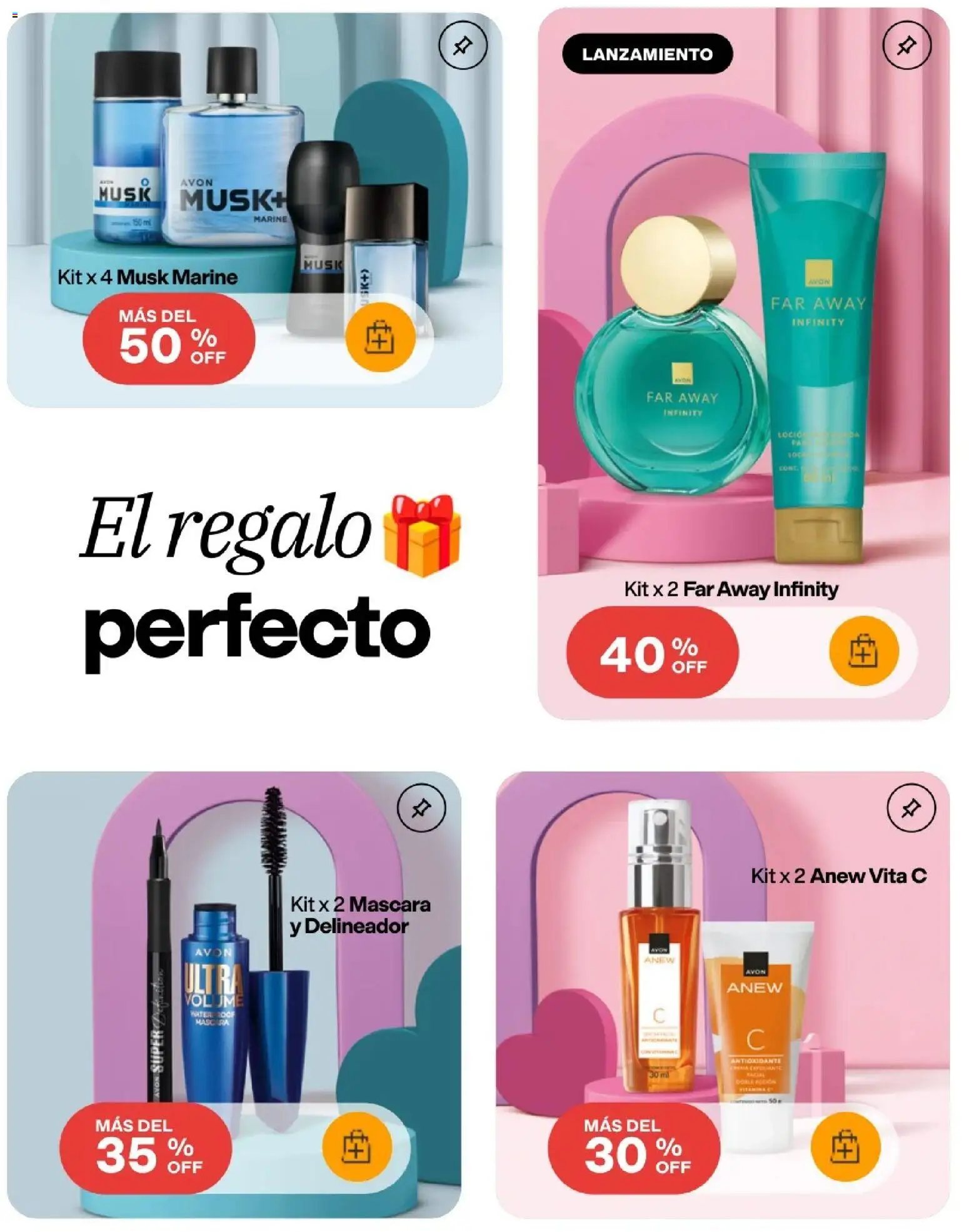 Avon revista - valida desde el 29/07/2026 | Página: 4 | Productos: Crema, Máscara, Delineador