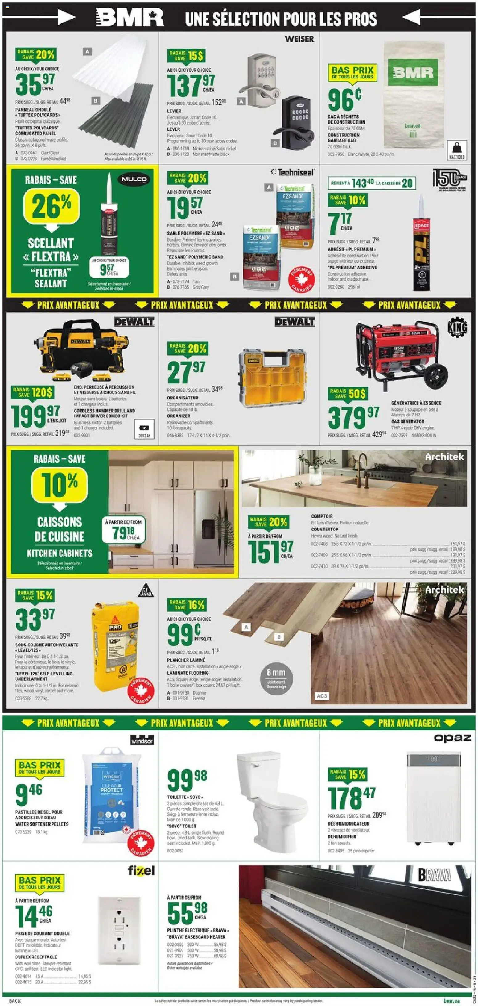 BMR flyer valid from Aug 6, 2026 | Page: 2 | Products: Bag, Fan, Box, Toilette
