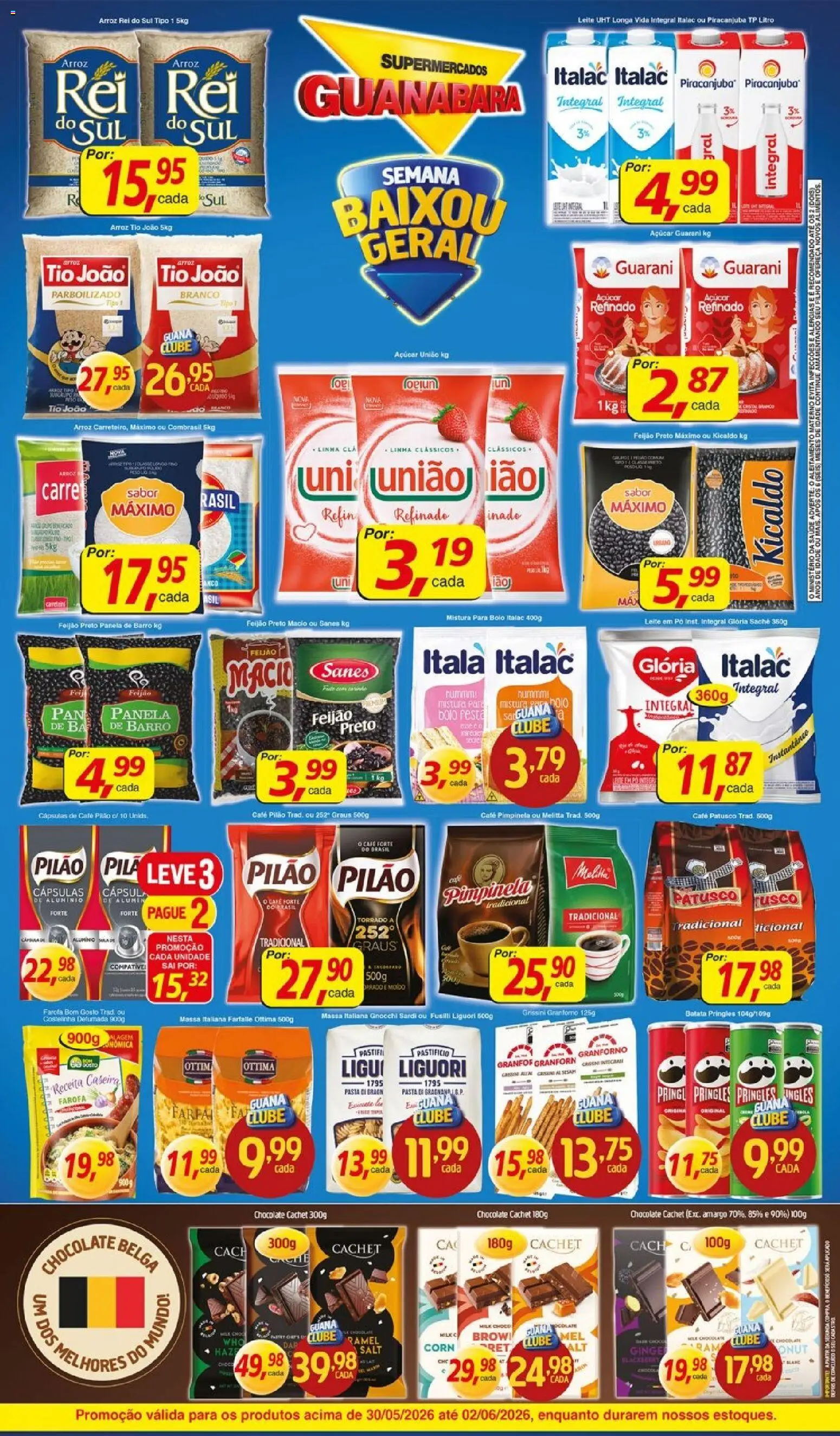 Supermercados Guanabara Folheto - válido de 30.05.2026 | Página: 2 | Produtos: Chocolate, Bolo, Batata, Farofa