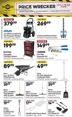 Preview of Princess Auto flyer- Price Wrecker from shop Princess Auto valid from Sep 1, 2026