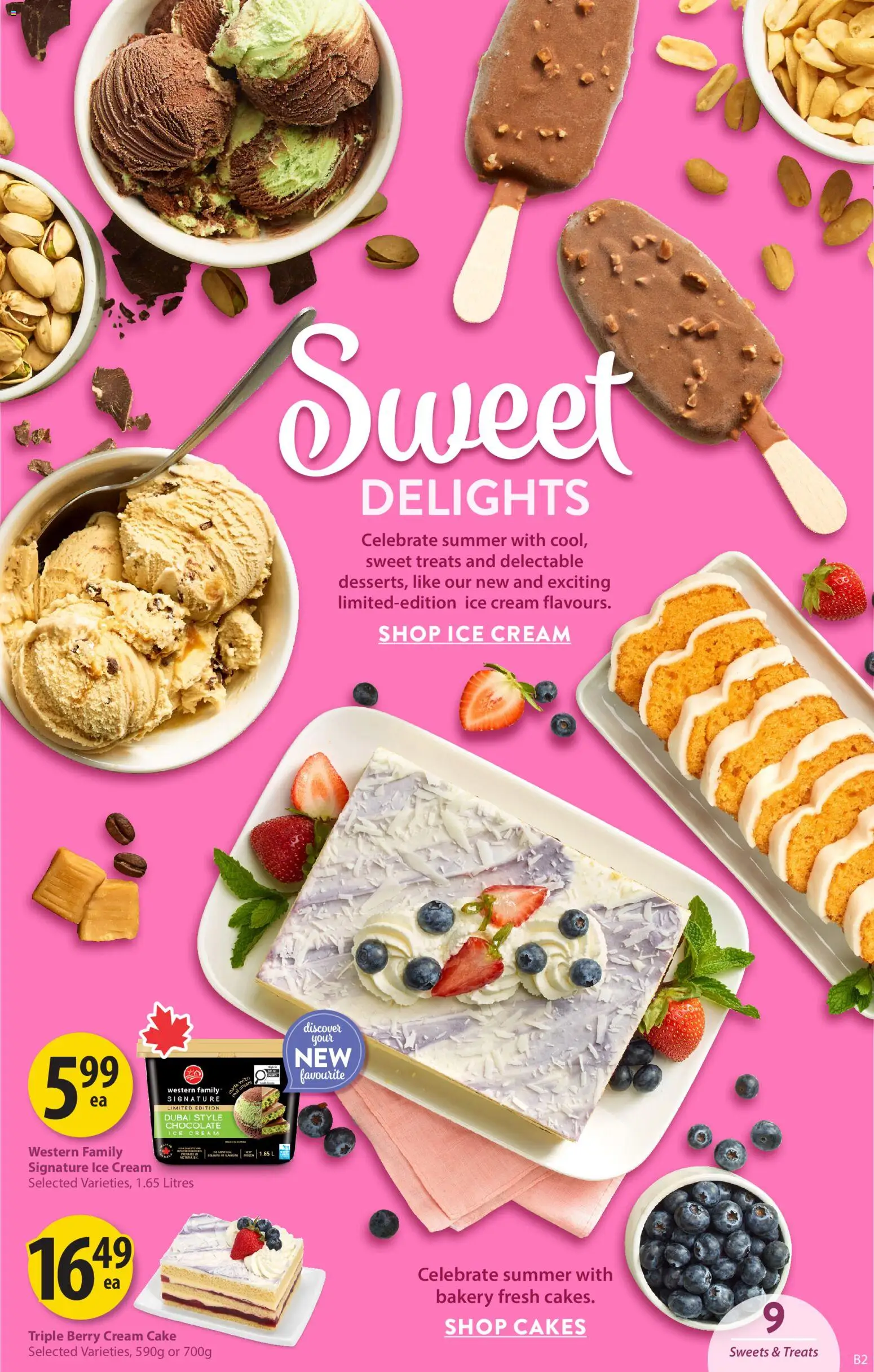 Save on foods flyer valid from 11.06.2026 | Page: 10 | Products: Cream, Ice cream, Bakery, Chocolate