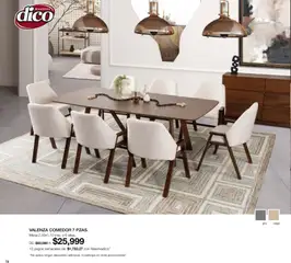 Vista previa de Muebles Dico catálogo, nuevo folleto de la tienda, válido en México a partir del 01/07/2026 | Página: 16 | Productos: Mesa