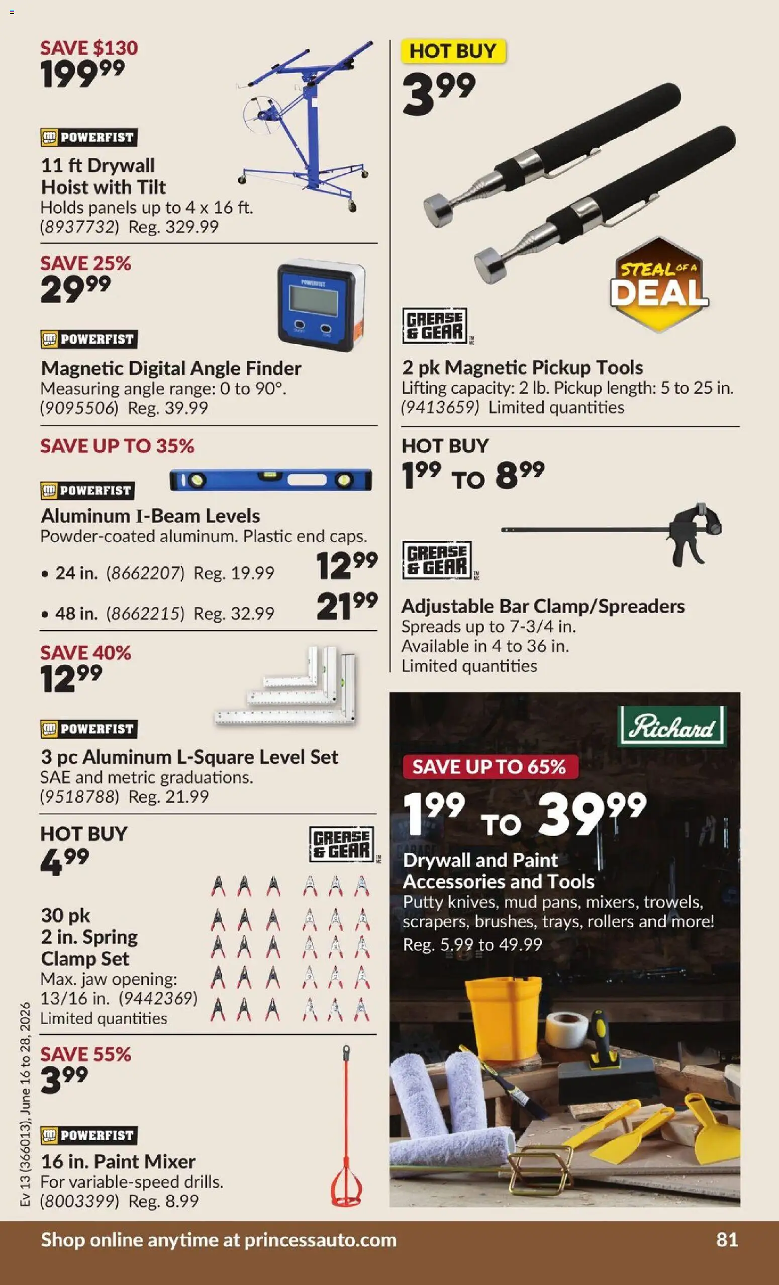 Princess Auto flyer valid from 16.06.2026 | Page: 85 | Products: PC, Mixer