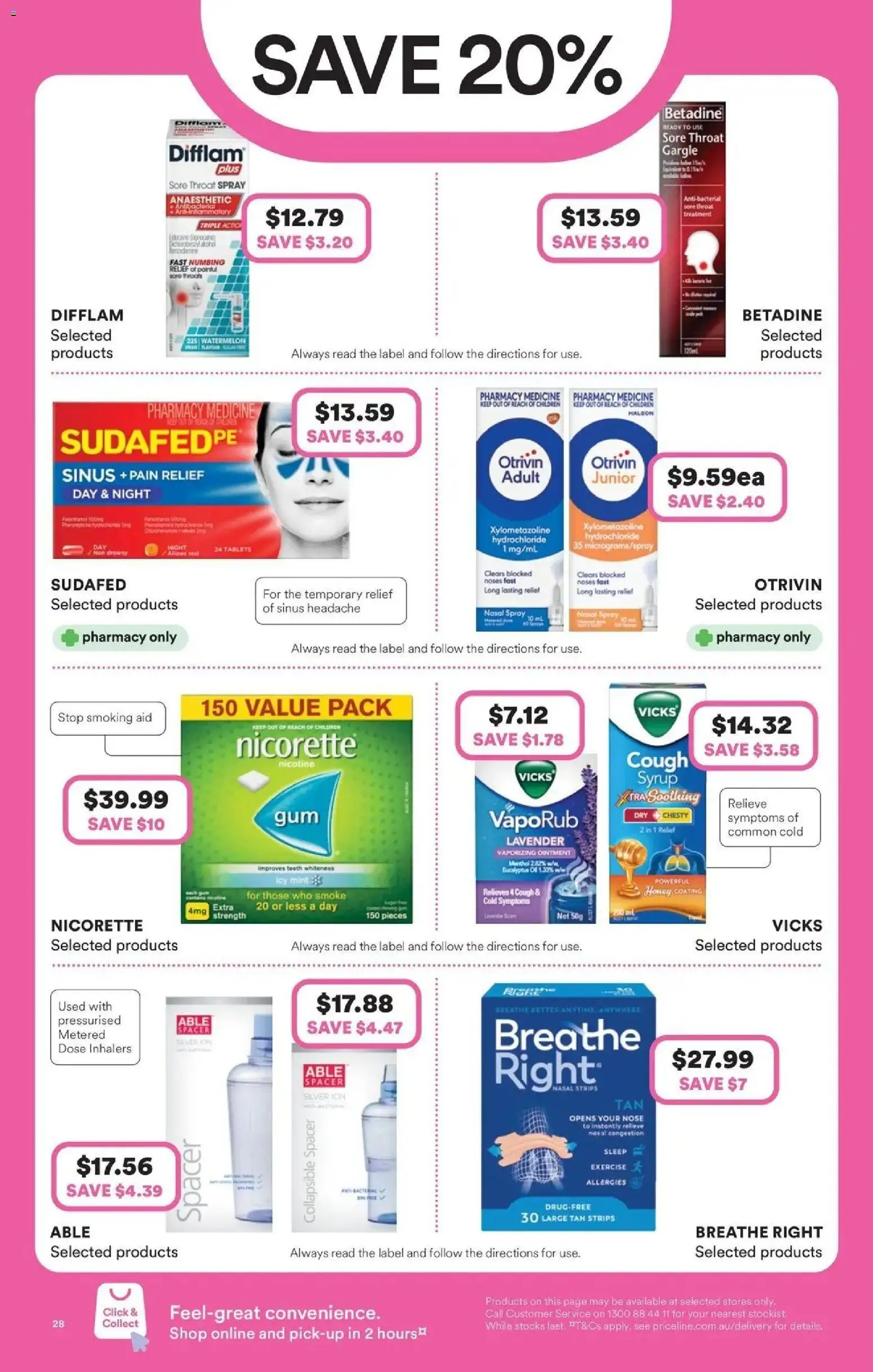 Priceline Pharmacy catalogue - valid from 23.04.2026 | Page: 28 | Products: Watermelon, Nasal spray, VapoRub, Pain relief