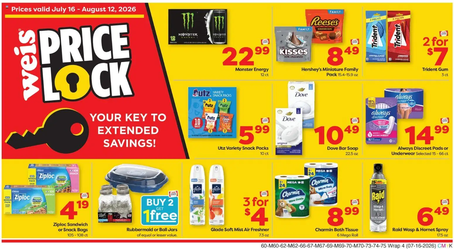Weis Weekly Circular - DE - valid from 07/16/2026 | Page: 3 | Products: Bath, Milk, Soap, Underwear