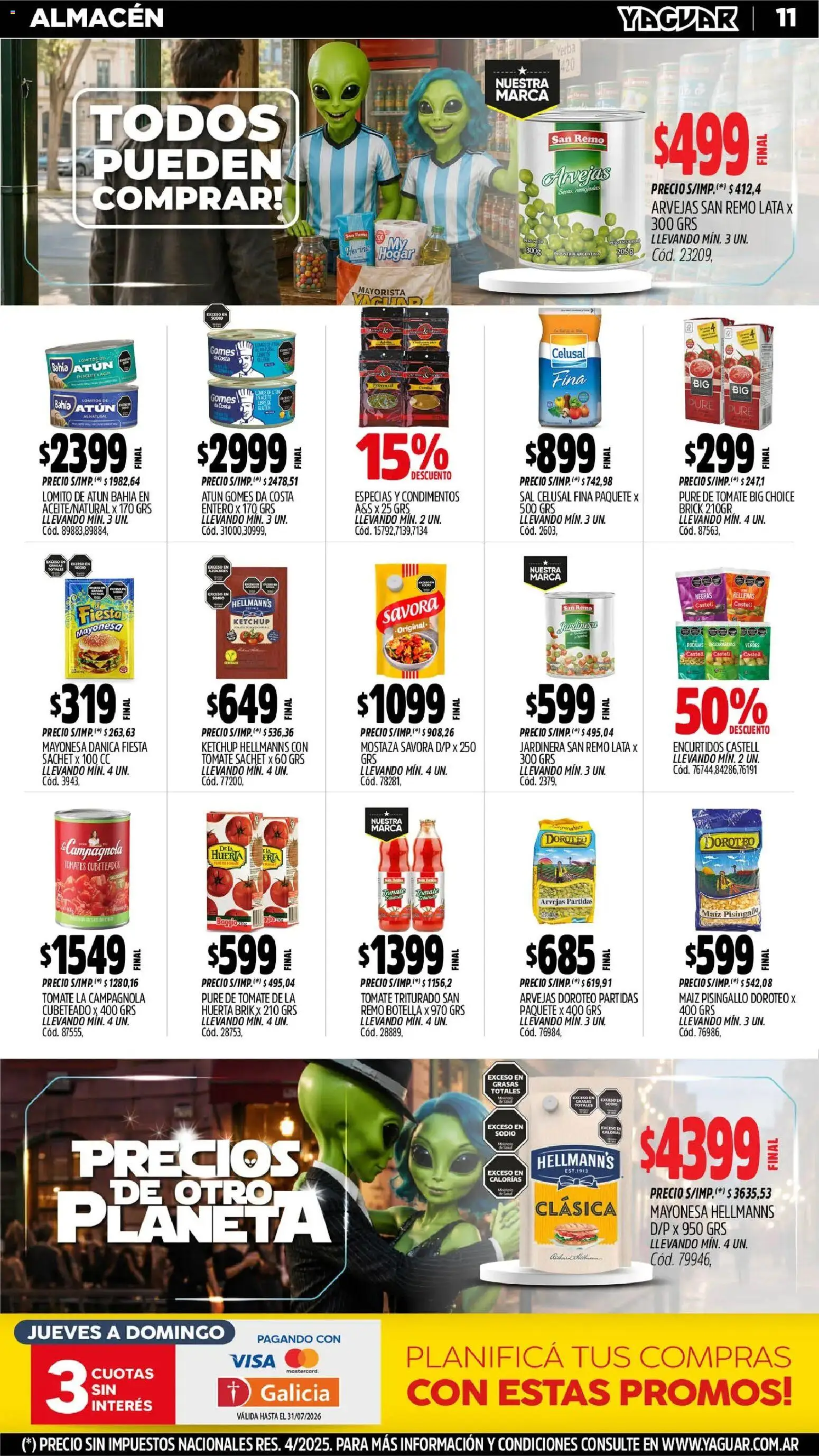 Yaguar - Oferta Semanal Parque Chacabuco │ válido desde el 29/06/2026 | Página: 12 | Productos: Maiz, Sal, Pure de Tomate, Tomates