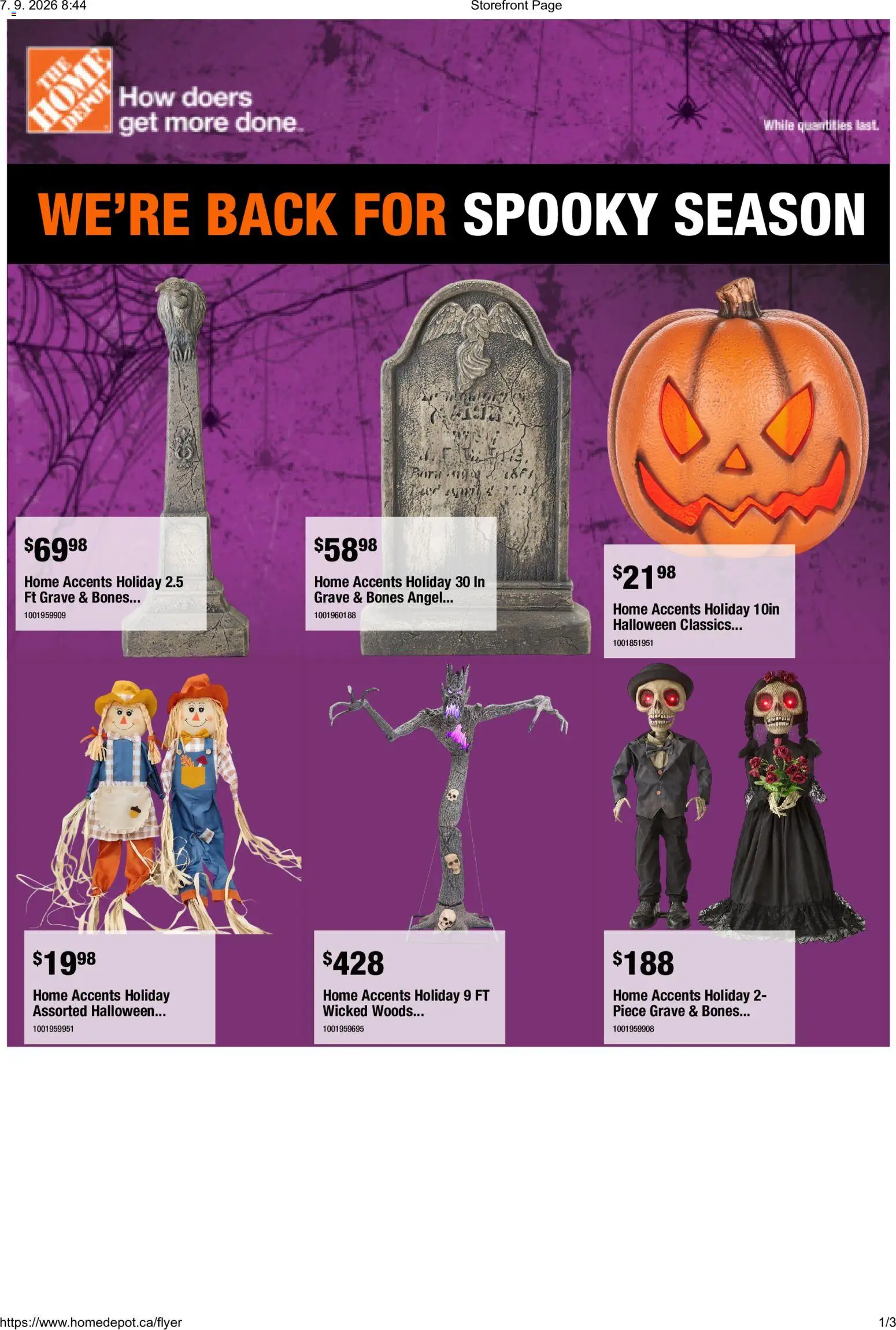 Home Depot flyer valid from Aug 27, 2026 | Page: 1
