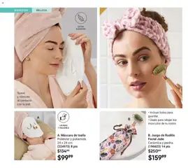 Vista previa de B. Juego de Rodillo Facial Jade, Cerámica y piedra., nuevo folleto de la tienda, válido en México a partir del 24.04.2026 | Página: 74 | Productos: Bolsa, Máscara, Toalla, Juego