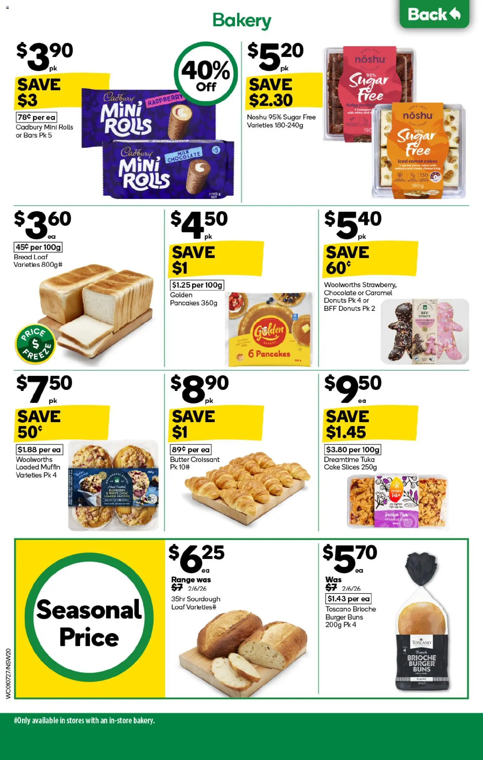 Woolworths catalogue - valid from 01/07/2026 | Page: 20 | Products: Butter, Donuts, Bread, Cream