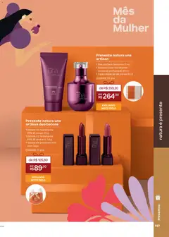 Natura - Ciclo 04/2026 - Pré-Visualização do folheto da loja Natura, válido de 19.02.2026 | Página: 157 | Produtos: Batom, Hidratante corporal, Desodorante, Caixa