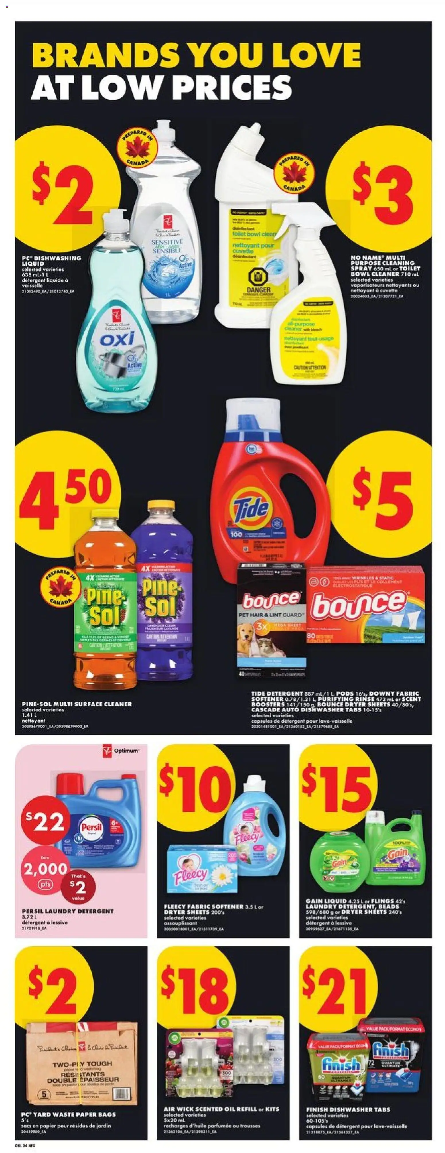 No Frills flyer valid from Aug 13, 2026 | Page: 8 | Products: PC, Detergent, Capsules, Oil