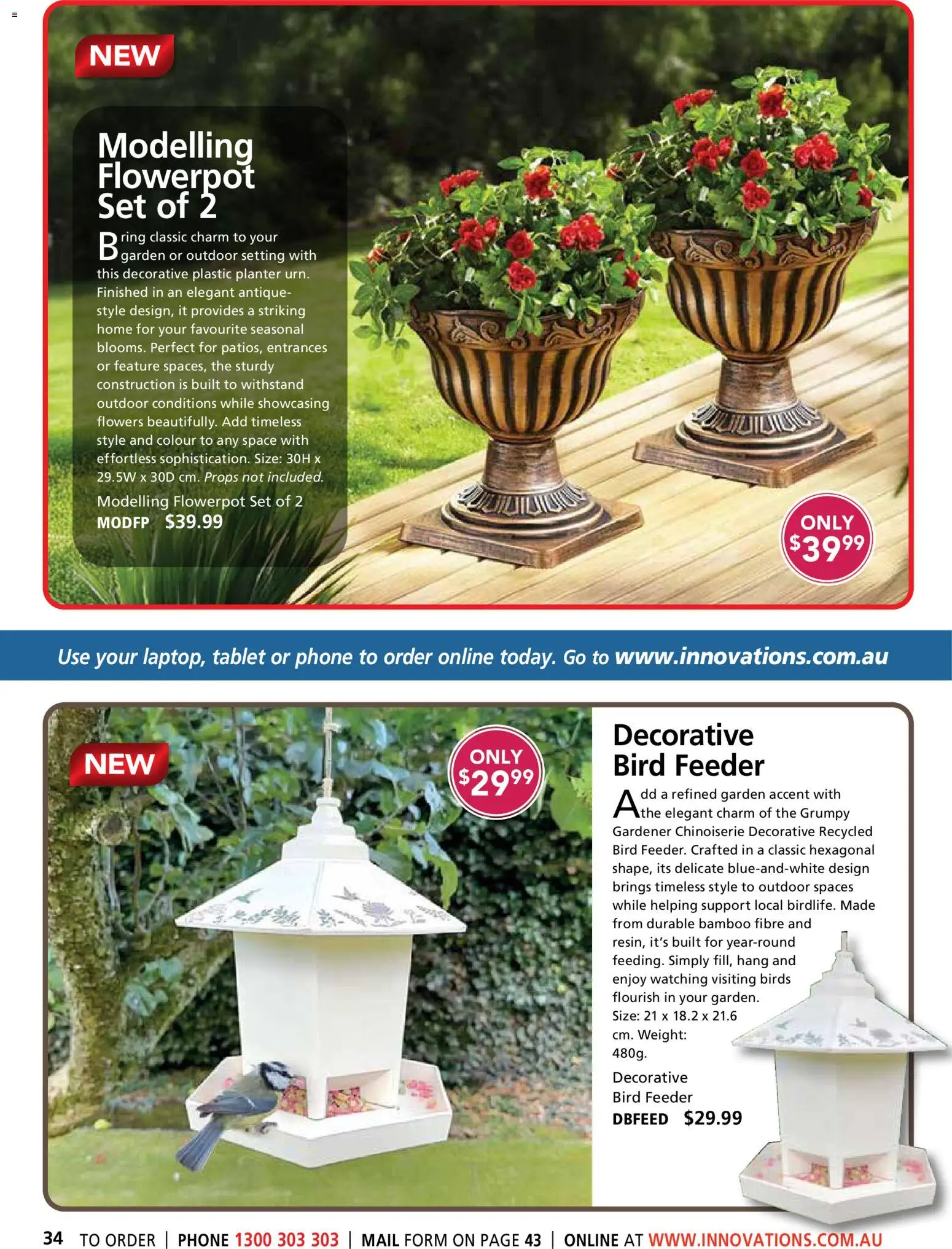 Innovations catalogue - valid from 26.03.2026 | Page: 34 | Products: Flowerpot, Phone, Tablet, Weight