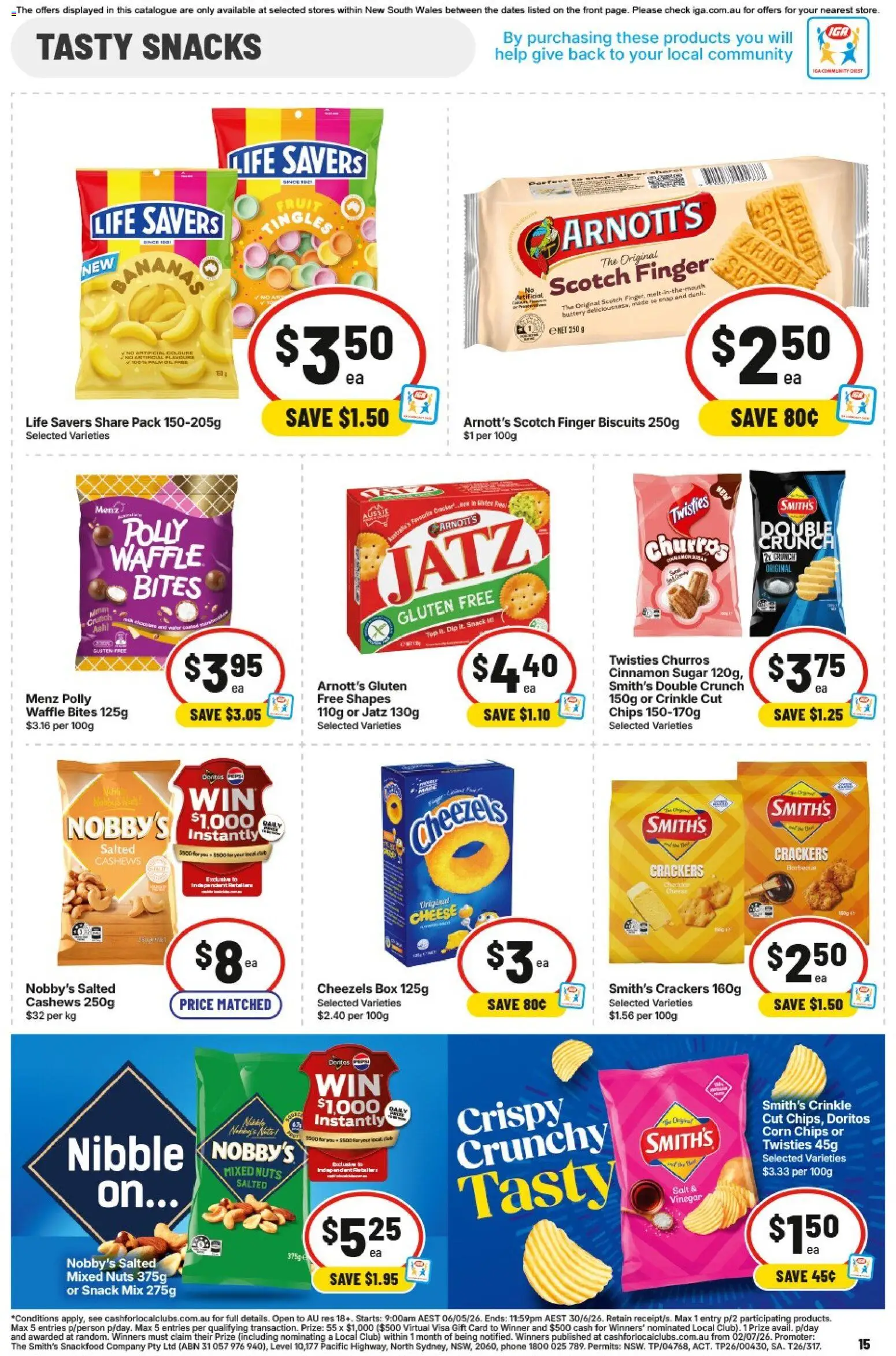 IGA catalogue - valid from 03.06.2026 | Page: 15 | Products: Curry, Bananas, Salt, Scotch