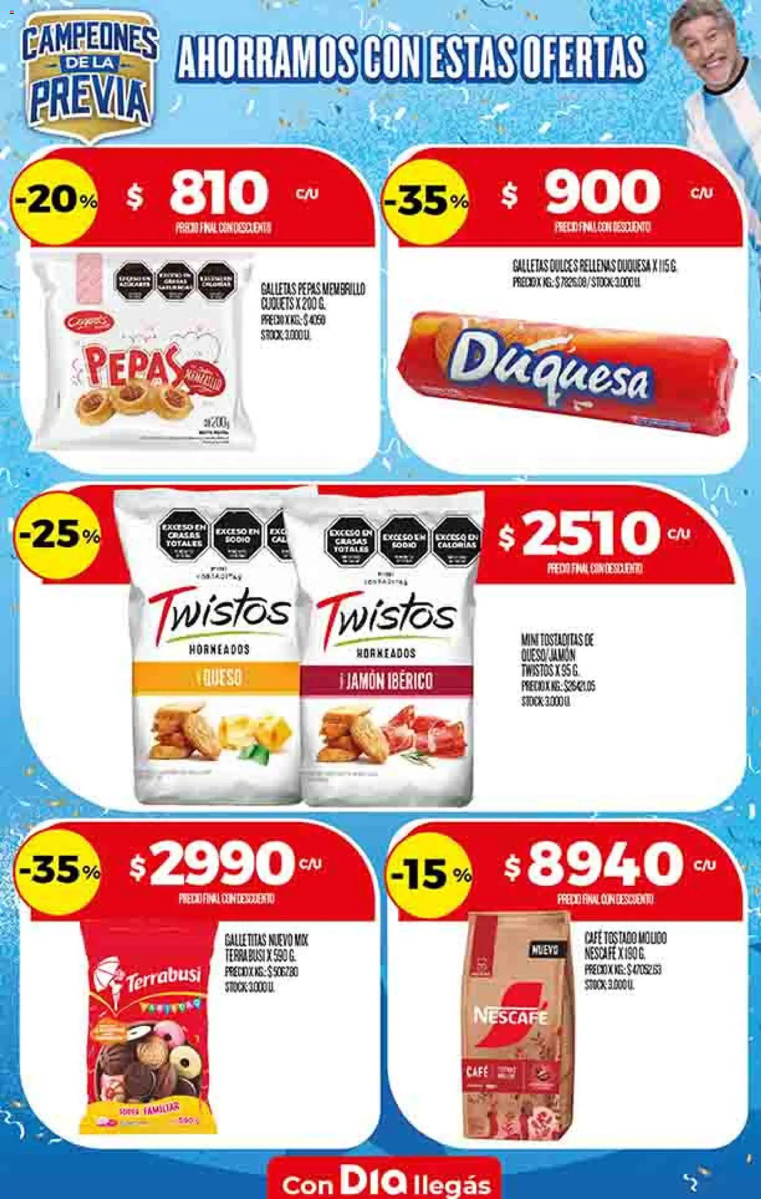 Dia - Ofertas - Excluye Salta y Jujuy │ válido desde el 06.05.2026 | Página: 28 | Productos: Queso, Café, Jamón, Galletas