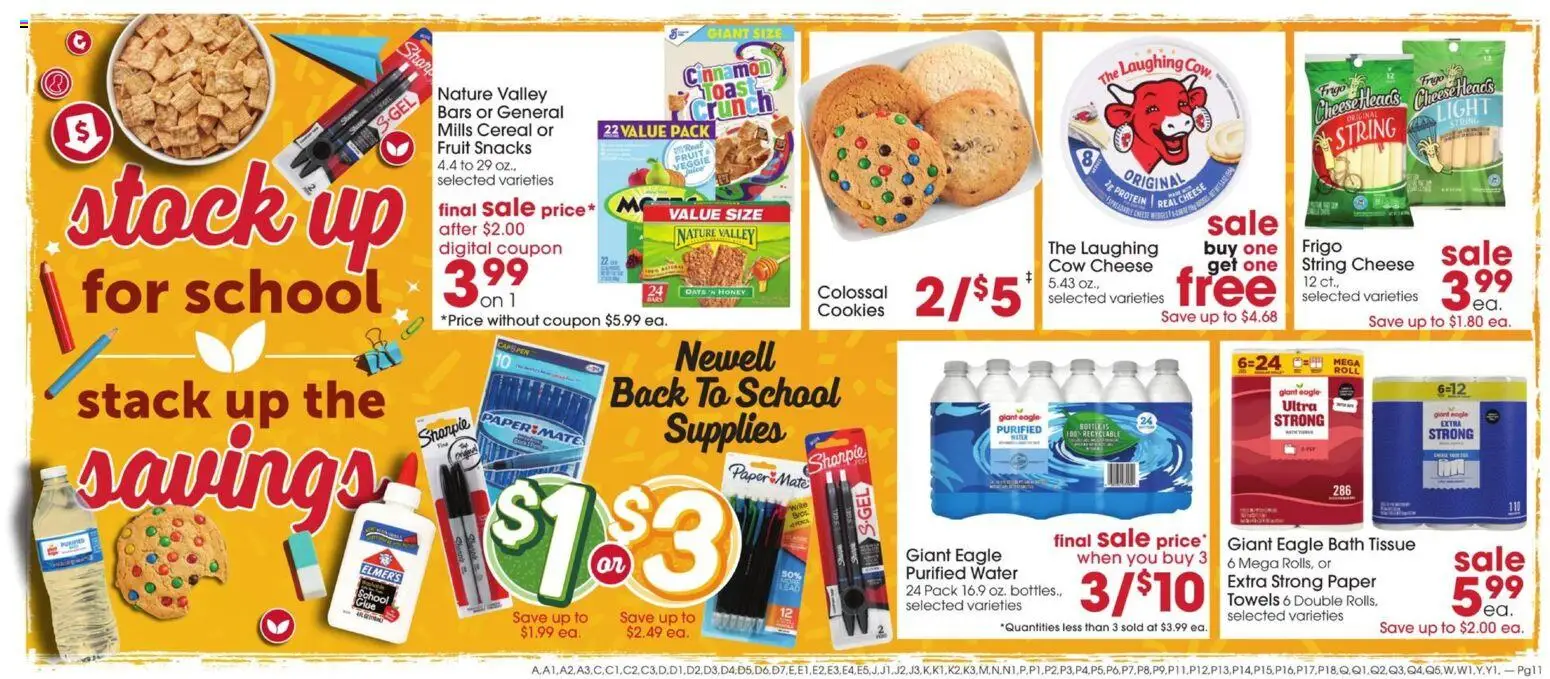 Giant Eagle Weekly Ad - valid from 08/06/2026 | Page: 11 | Products: Bath, Cheese, Cookies, Water