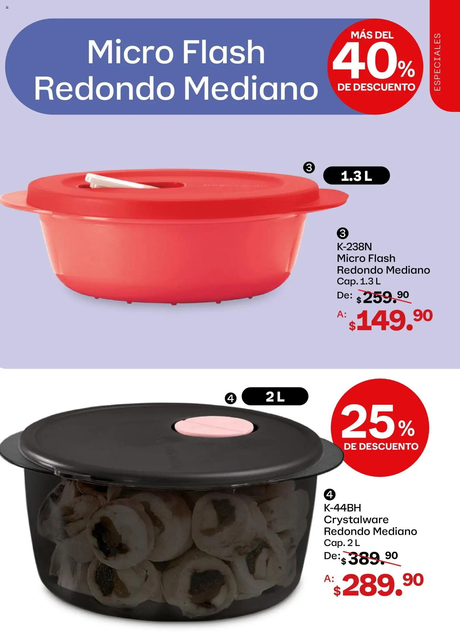 Nuevas ofertas de Tupperware válidas en toda la República Mexicana desde el 05/10/2026. ¡Encuentra las mejores ofertas en Tupperware catálogo! | Página: 61