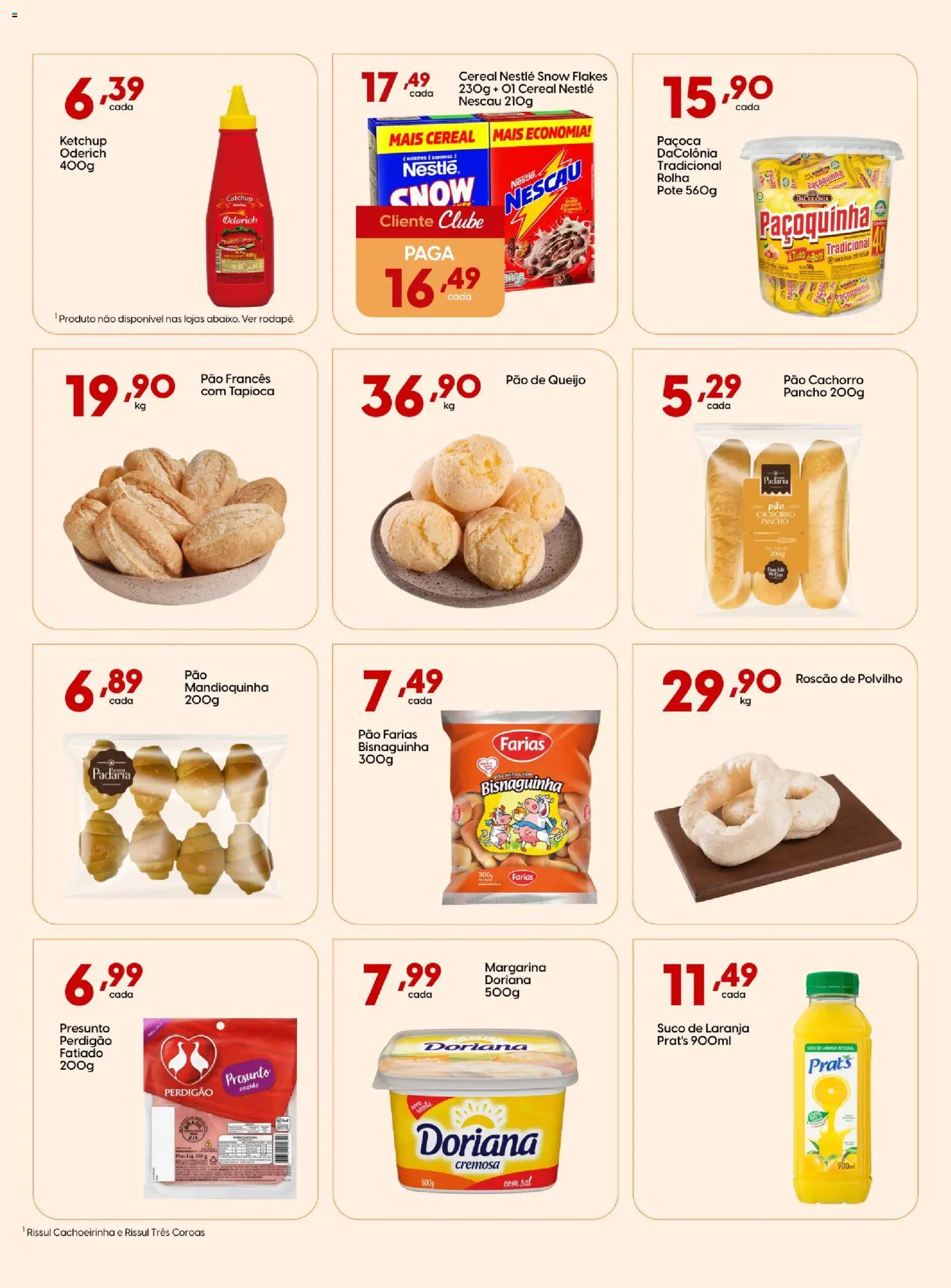 Rissul Folheto - válido de 14.05.2026 | Página: 8 | Produtos: Mandioquinha, Doriana, Paçoca, Margarina