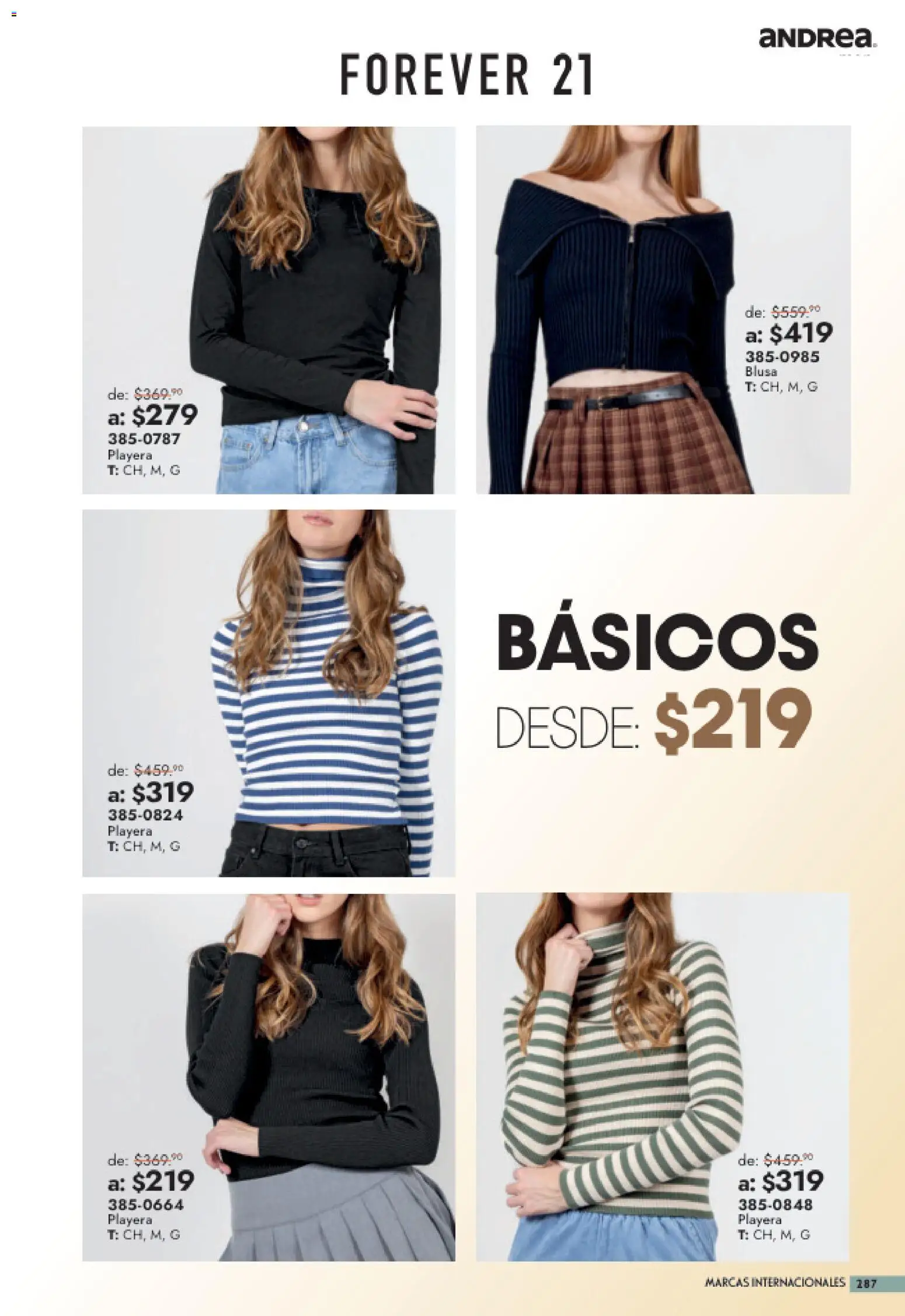 Nuevas ofertas de Andrea válidas en toda la República Mexicana desde el 26/07/2026. ¡Encuentra las mejores ofertas en Andrea catálogo Outlet! | Página: 287