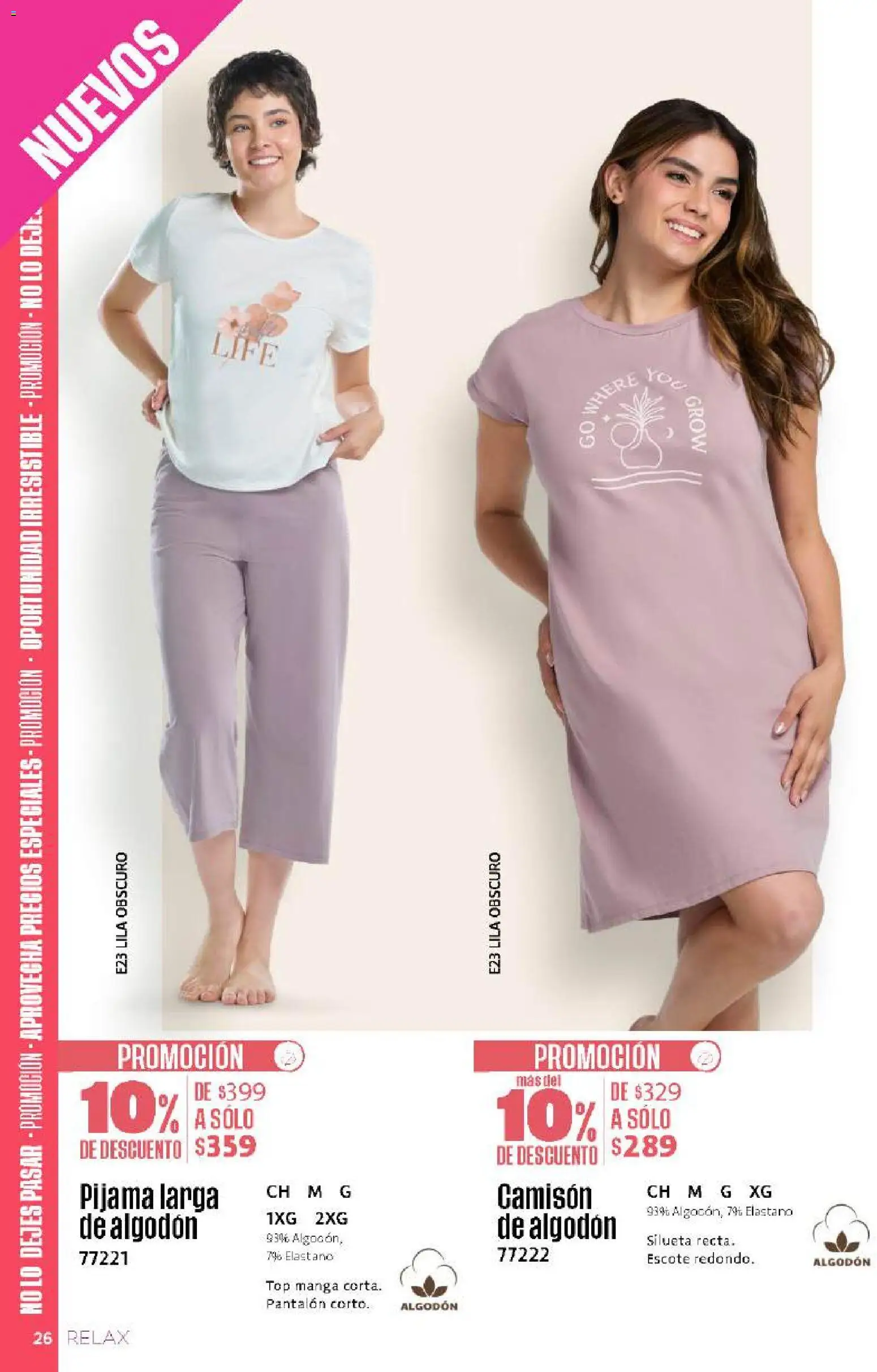 Nuevas ofertas de Ilusión válidas en toda la República Mexicana desde el 01/08/2026. ¡Encuentra las mejores ofertas en Ilusión catálogo Otoño! | Página: 28 | Productos: Pijama, Manga, Algodón, Camisón