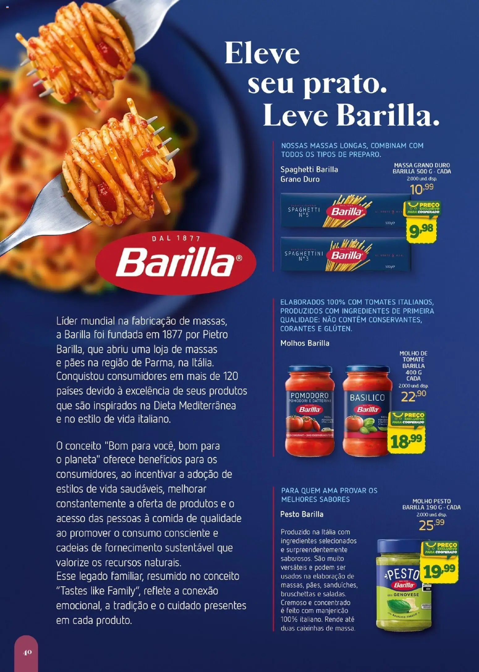 Cooper Folheto - válido de 27.05.2026 | Página: 40 | Produtos: Manjericão, Tomates, Massa