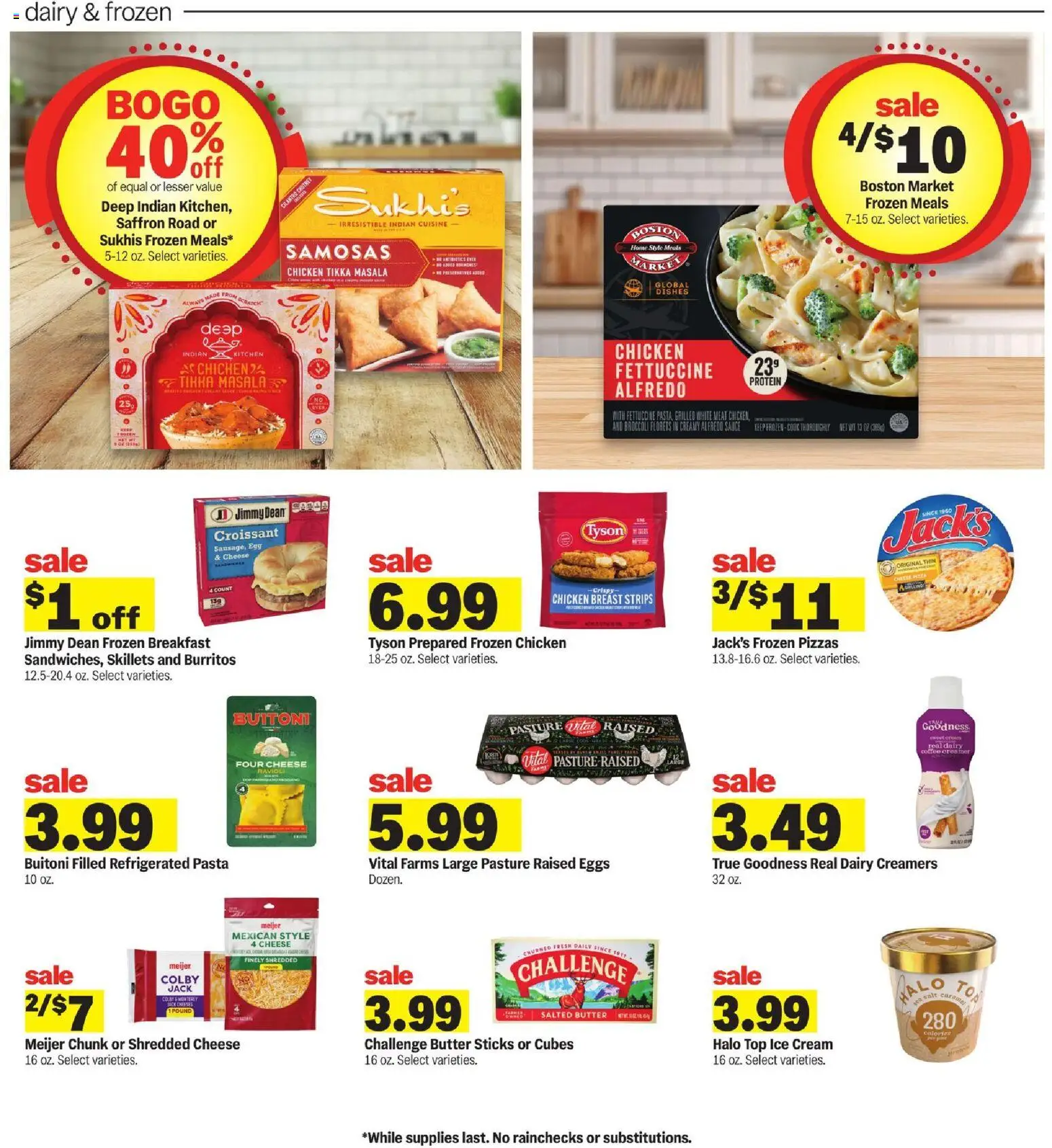 Meijer Weekly Ad - MI - valid from 09/23/2026 | Page: 14 | Products: Croissant, Protein, Ice cream, Sauce