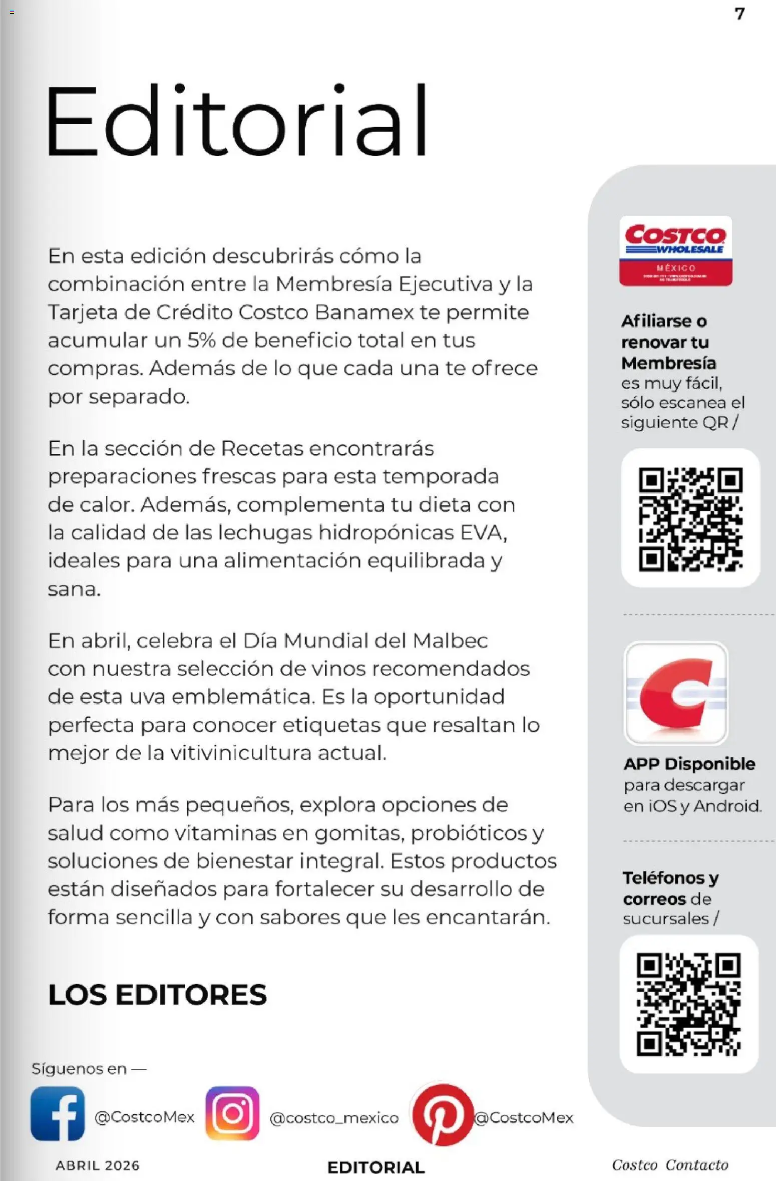 Nuevas ofertas de Costco válidas en toda la República Mexicana desde el 01.04.2026. ¡Encuentra las mejores ofertas en Costco Revista Abril 2026! | Página: 7 | Productos: Uva, Vitaminas, Té