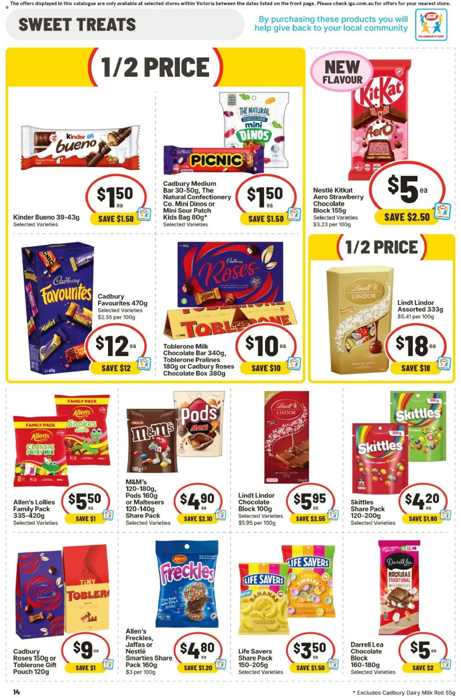 IGA catalogue - valid from 29/07/2026 | Page: 15 | Products: Box, Milk, Chocolate, Lollies