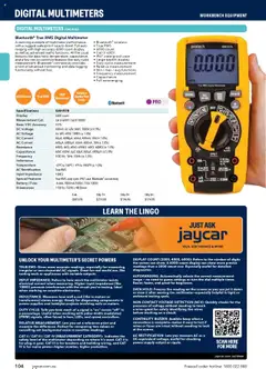 Preview of Jaycar Engineering & Scientific Catalogue 2025/2026  - valid from 09.07.2025 | Page: 104 | Products: Battery, Digital, Case, Screen