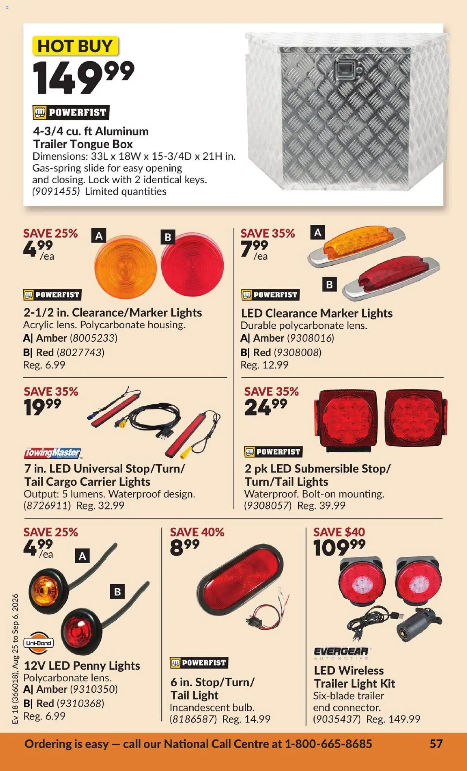Princess Auto flyer valid from Aug 25, 2026 | Page: 58 | Products: Trailer, Box