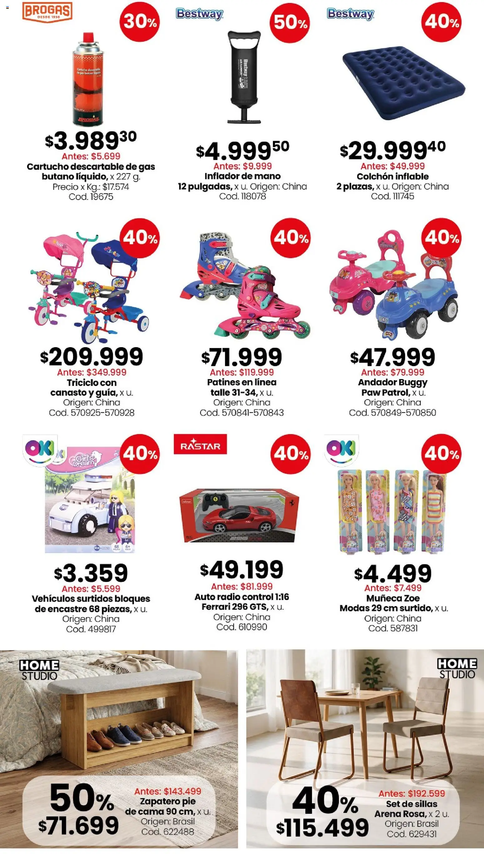 Coto - Bazar, deco, aire libre y mascotas │ válido desde el 10/08/2026 | Página: 3 | Productos: Radio, Colchón inflable, Zapatero, Andador