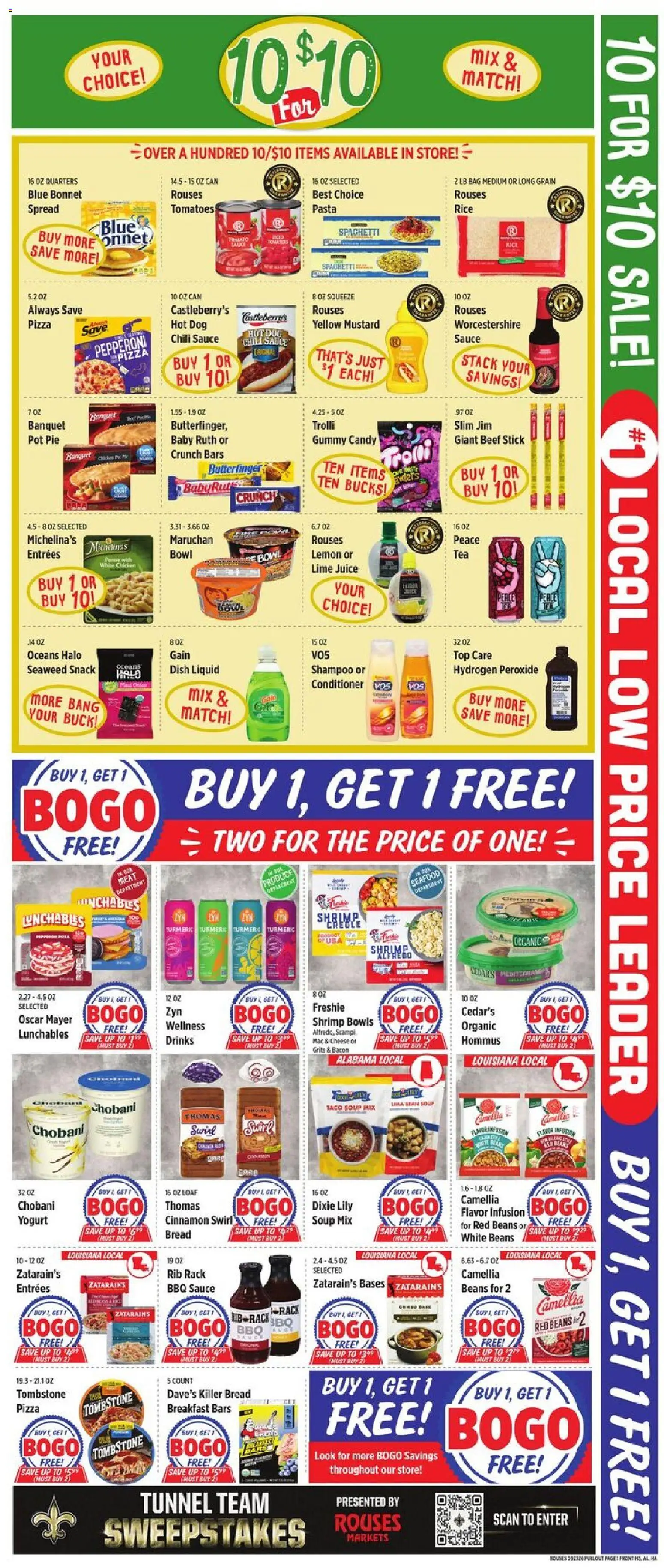 Rouses Weekly Ad - AL - valid from 09/23/2026 | Page: 4 | Products: Candy, Rice, Lemon, Beans