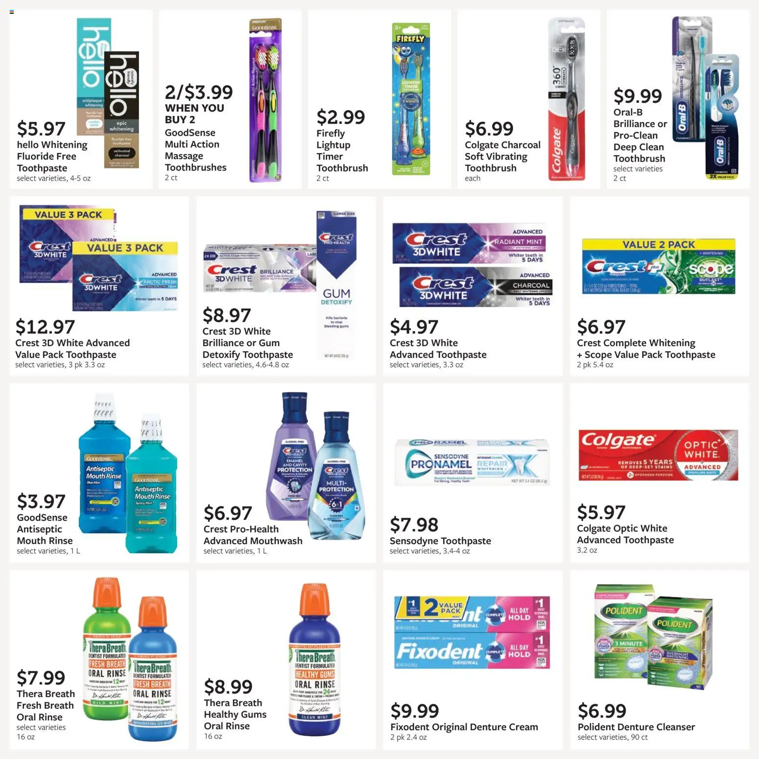 Fareway Monthly Ad - valid from 06/29/2026 | Page: 31 | Products: Toothbrush, Mouthwash, Mouth Rinse, Cream