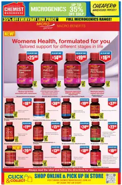 Preview of Chemist Warehouse catalogue - valid from 01/10/2026 | Page: 16 | Products: Milk, Capsules, Tablets, Vitamin