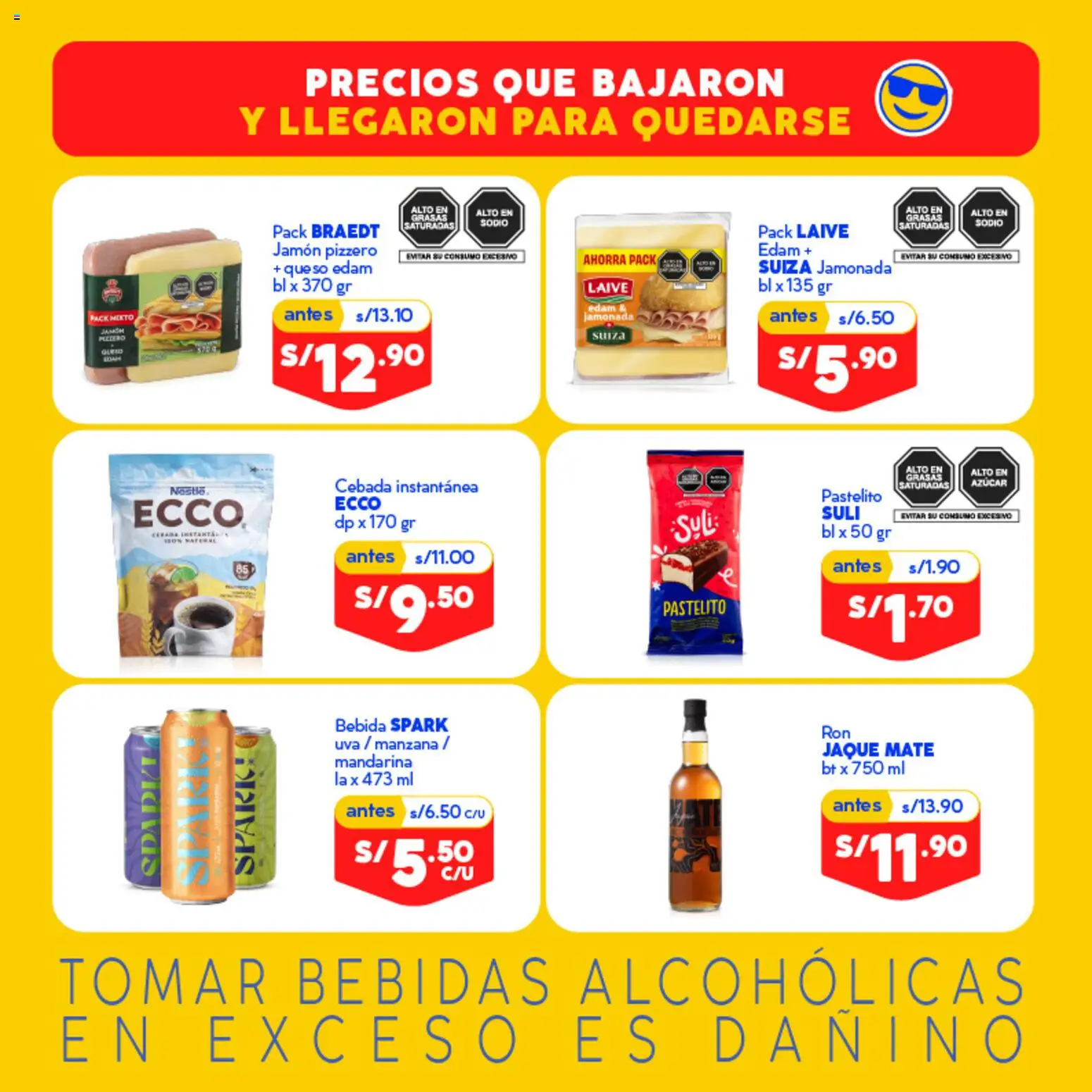 Catálogo Mass válido desde 14/08/2026 | Página: 3 | Productos: Bebidas, Jamón, Azúcar