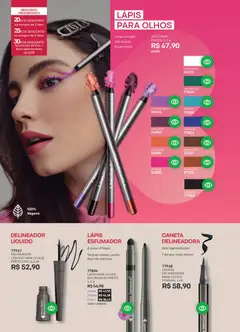 O Boticário - Ciclo 07/2026 - Pré-Visualização do folheto da loja O Boticário, válido de 11.05.2026 | Página: 63 | Produtos: Delineador, Lápis, Caneta