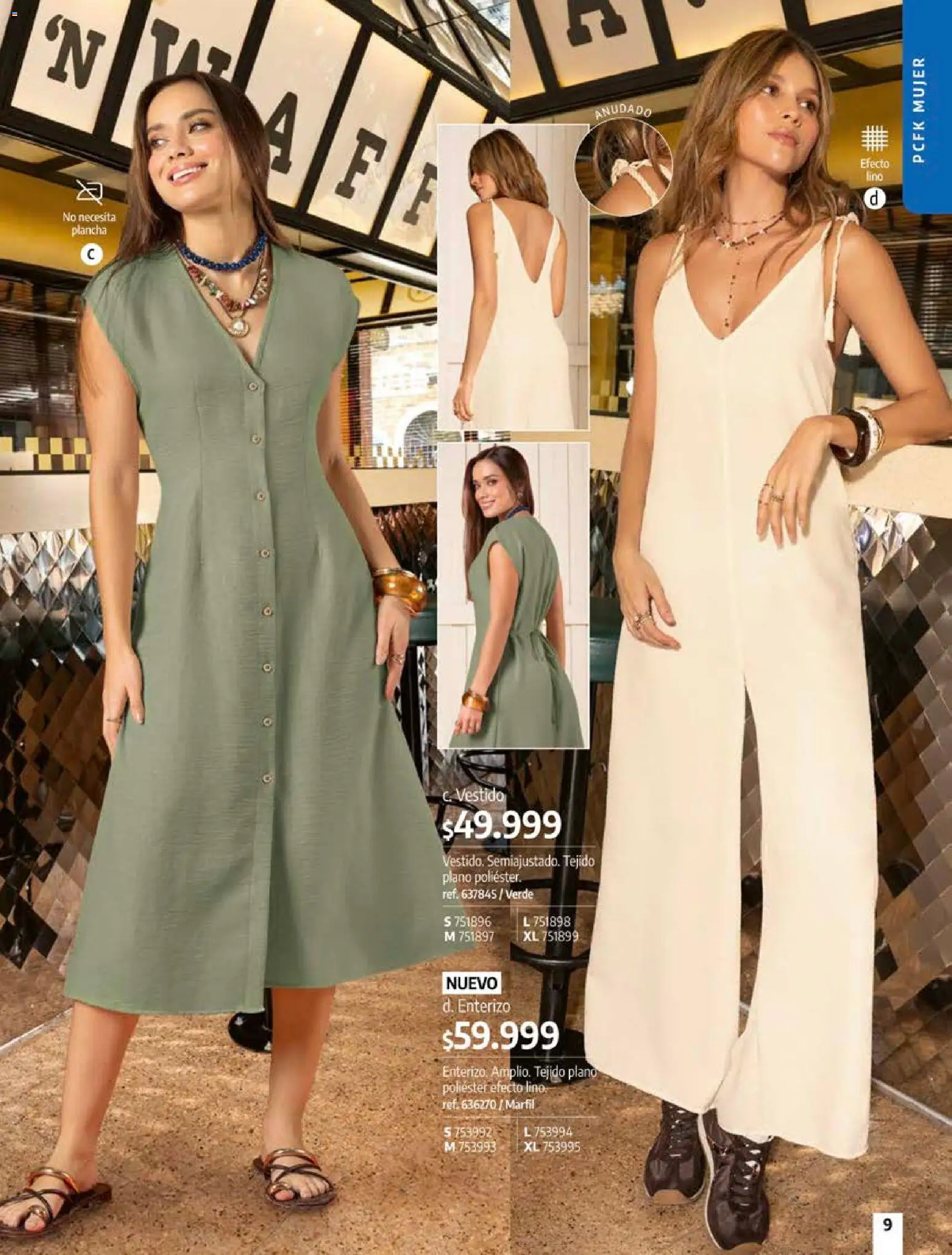 Pacifika revista - valida desde el 18/09/2026 | Página: 9 | Productos: Plancha, Vestido, Enterizo