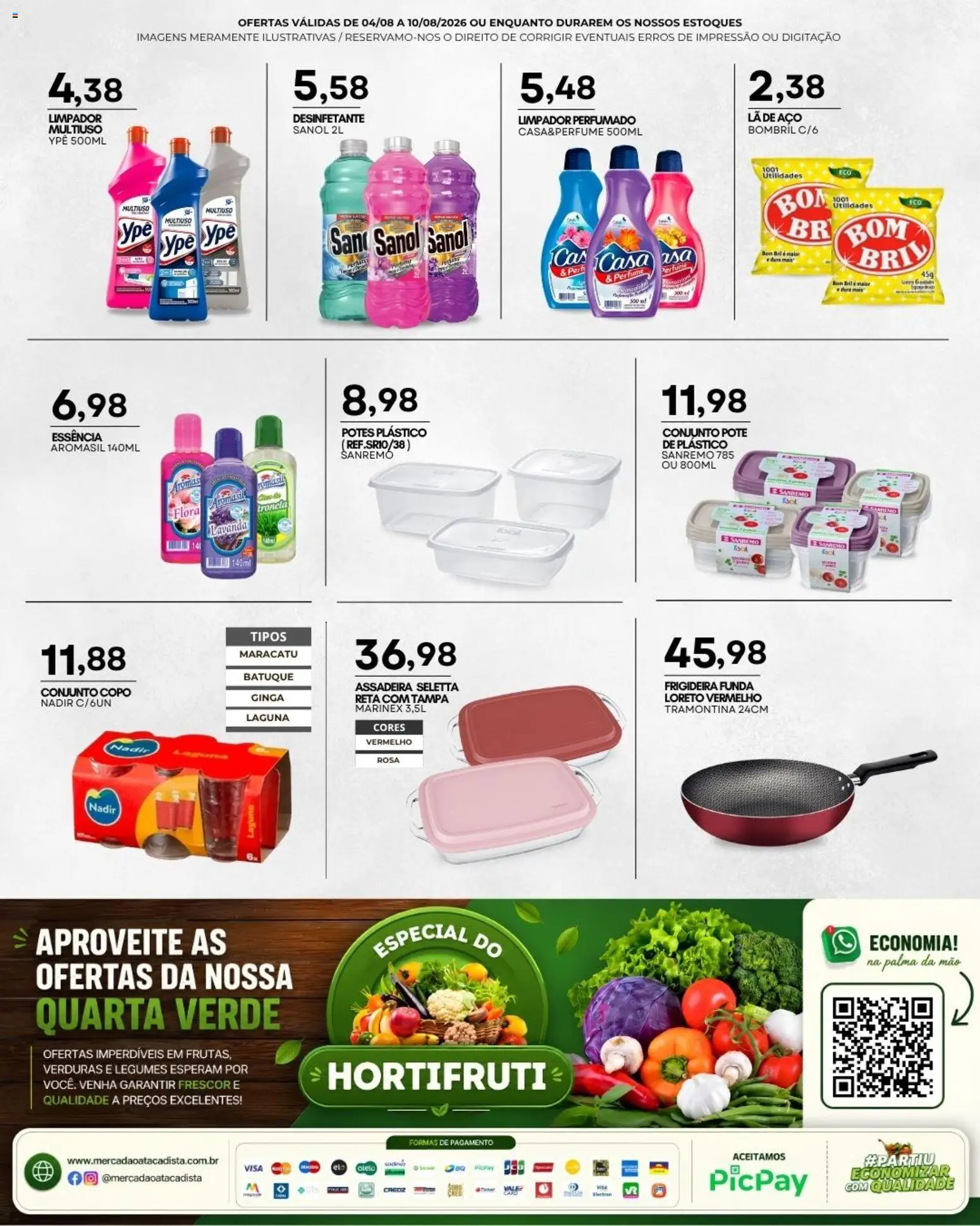 Mercadão Atacadista Folheto - válido de 04/08/2026 | Página: 12