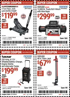 Preview of Harbor Freight weekly ads valid from 07/06/2026 | Page: 26 | Products: Pump, Battery, Wire, Alternator
