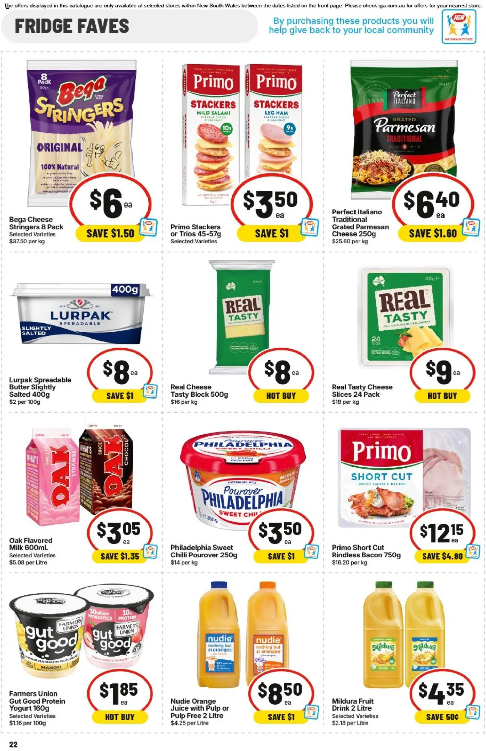 IGA catalogue - valid from 05/08/2026 | Page: 22 | Products: Cheese, Salami, Wood, Chilli