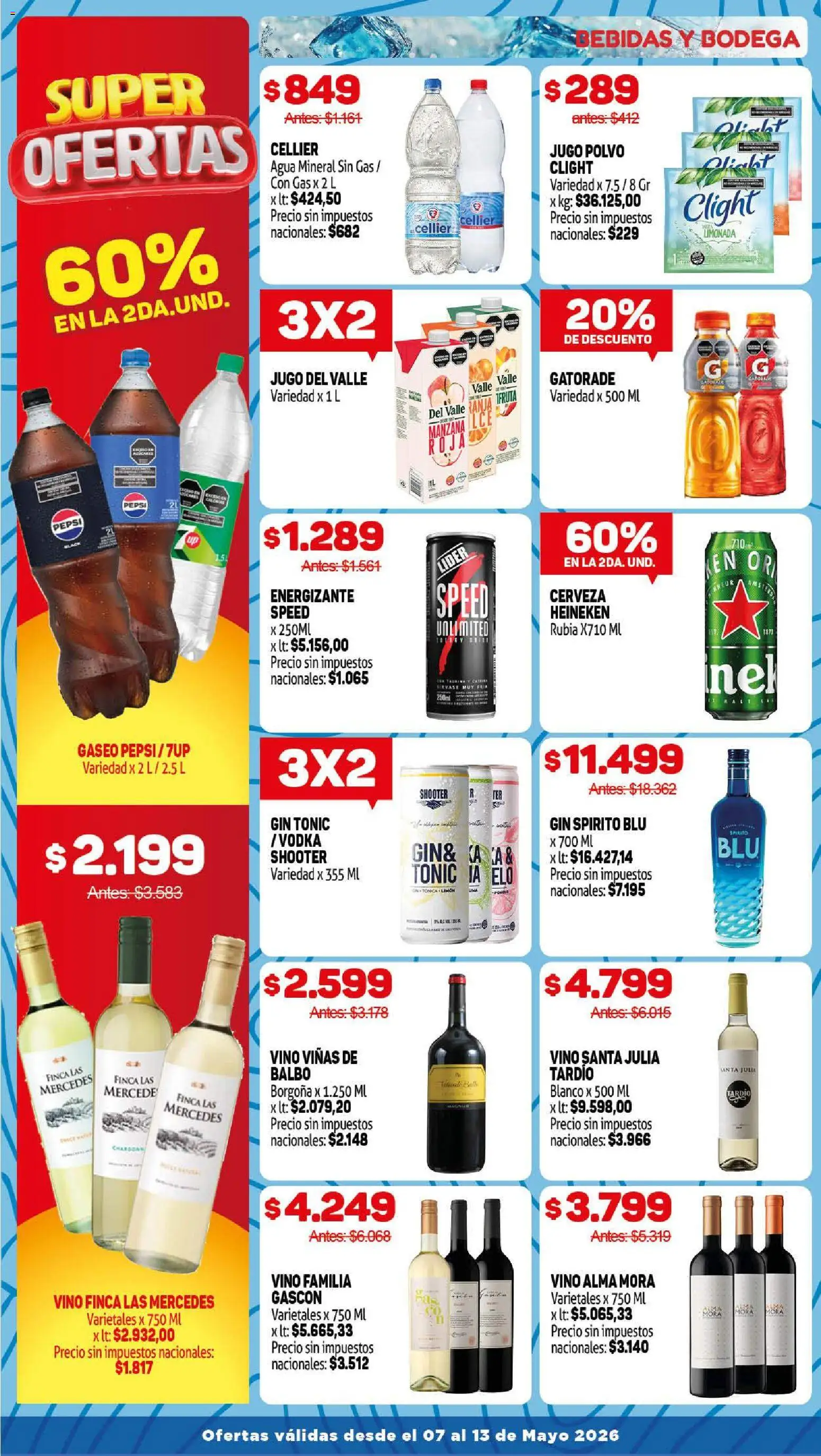 Makro ofertas │ válido desde el 07.05.2026 | Página: 11 | Productos: Vodka, Polvo, Agua, Jugo