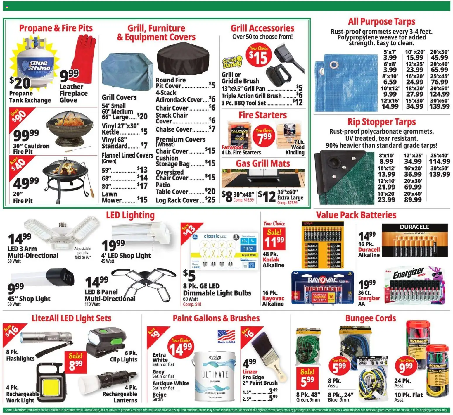 Ocean State Job Lot Weekly Ad - valid from 12.03.2026 | Page: 7 | Products: Brushes, Battery, Griddle, Kettle