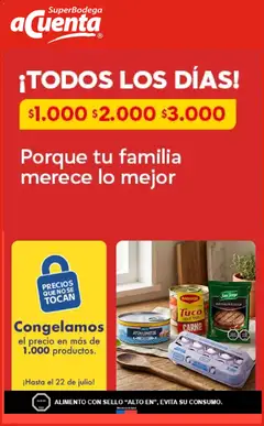 Super Bodega aCuenta Ofertas válido desde el 13.07.2026