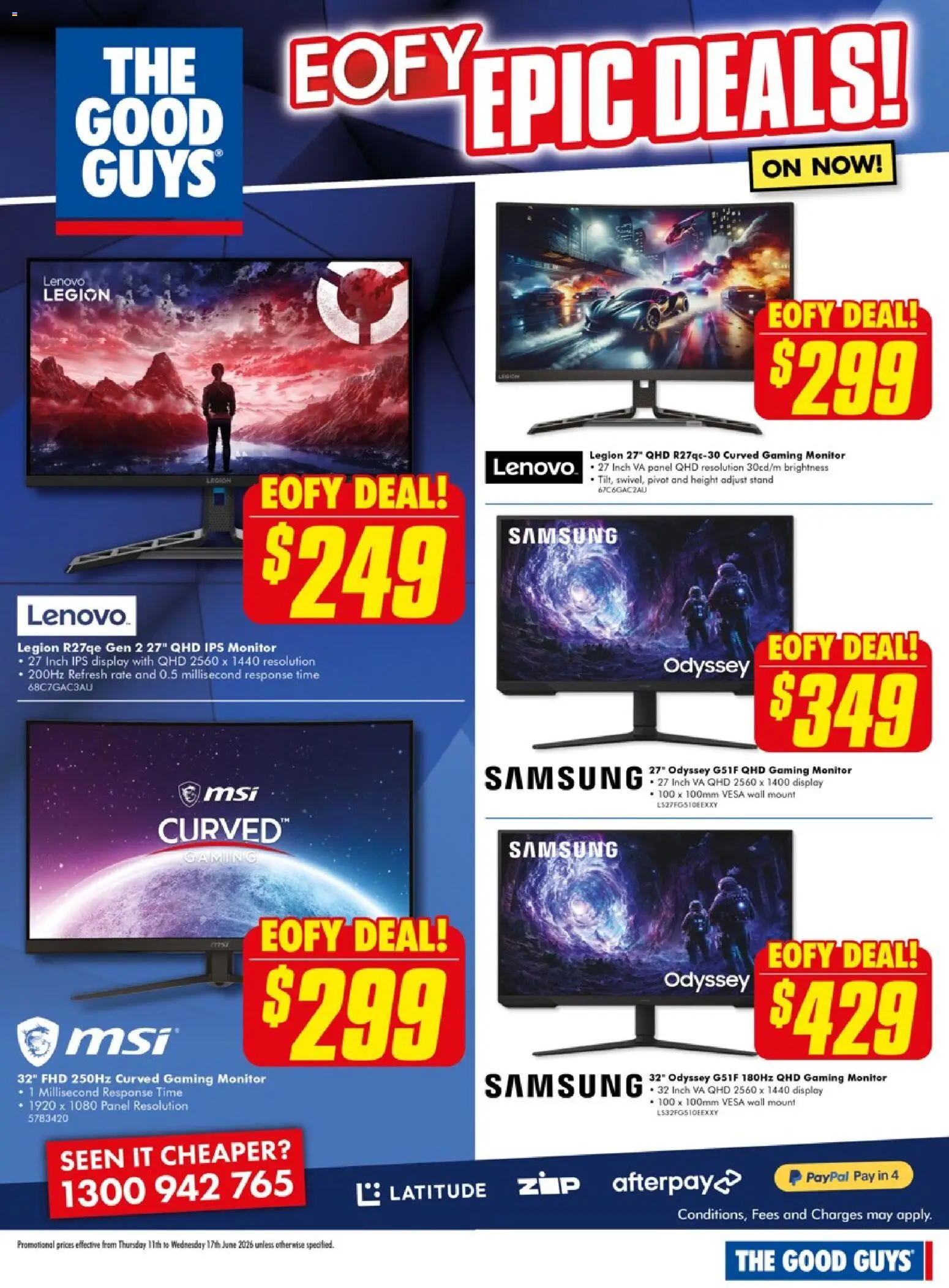 The Good Guys catalogue - valid from 10.06.2026 | Page: 7 | Products: Monitor