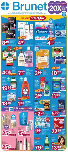 Preview of Brunet weekly flyer / circulaire from shop Brunet valid from Aug 27, 2026
