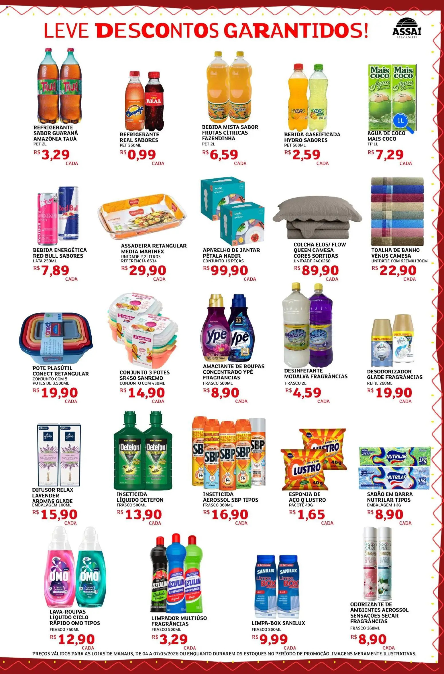 Assaí Atacadista Folheto - válido de 04.05.2026 | Página: 3 | Produtos: Coco, Limpador multiuso, Água de coco, Potes