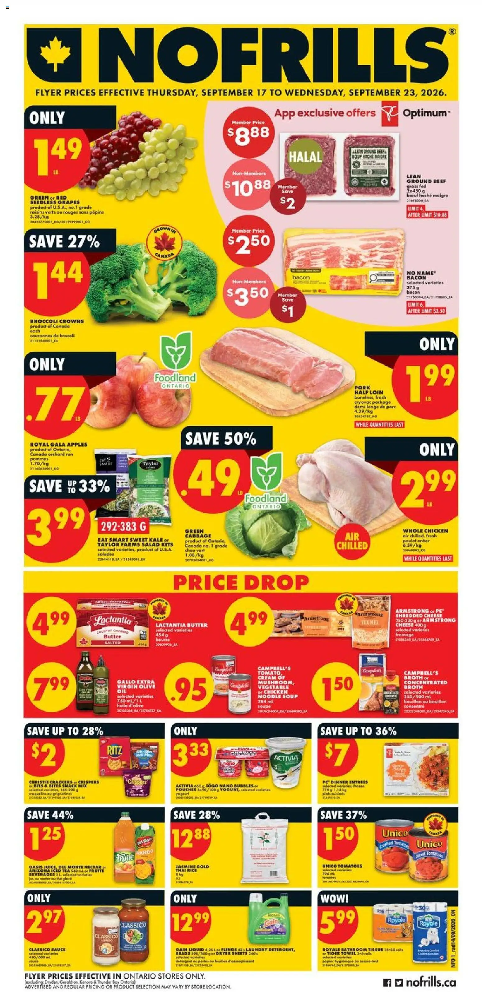 No Frills flyer valid from Sep 17, 2026 | Page: 1