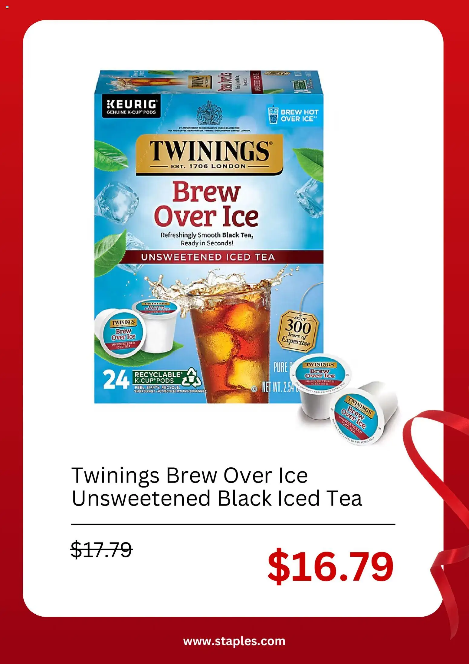 Staples Weekly Ad - valid from 09/06/2026 | Page: 4 | Products: Tea, Ice, Iced tea