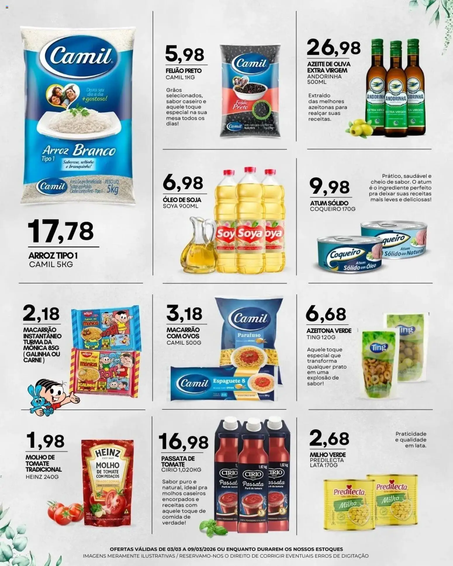 Mercadão Atacadista Folheto - válido de 03.03.2026 | Página: 4 | Produtos: Mesa, Macarrão, Azeite, Atum