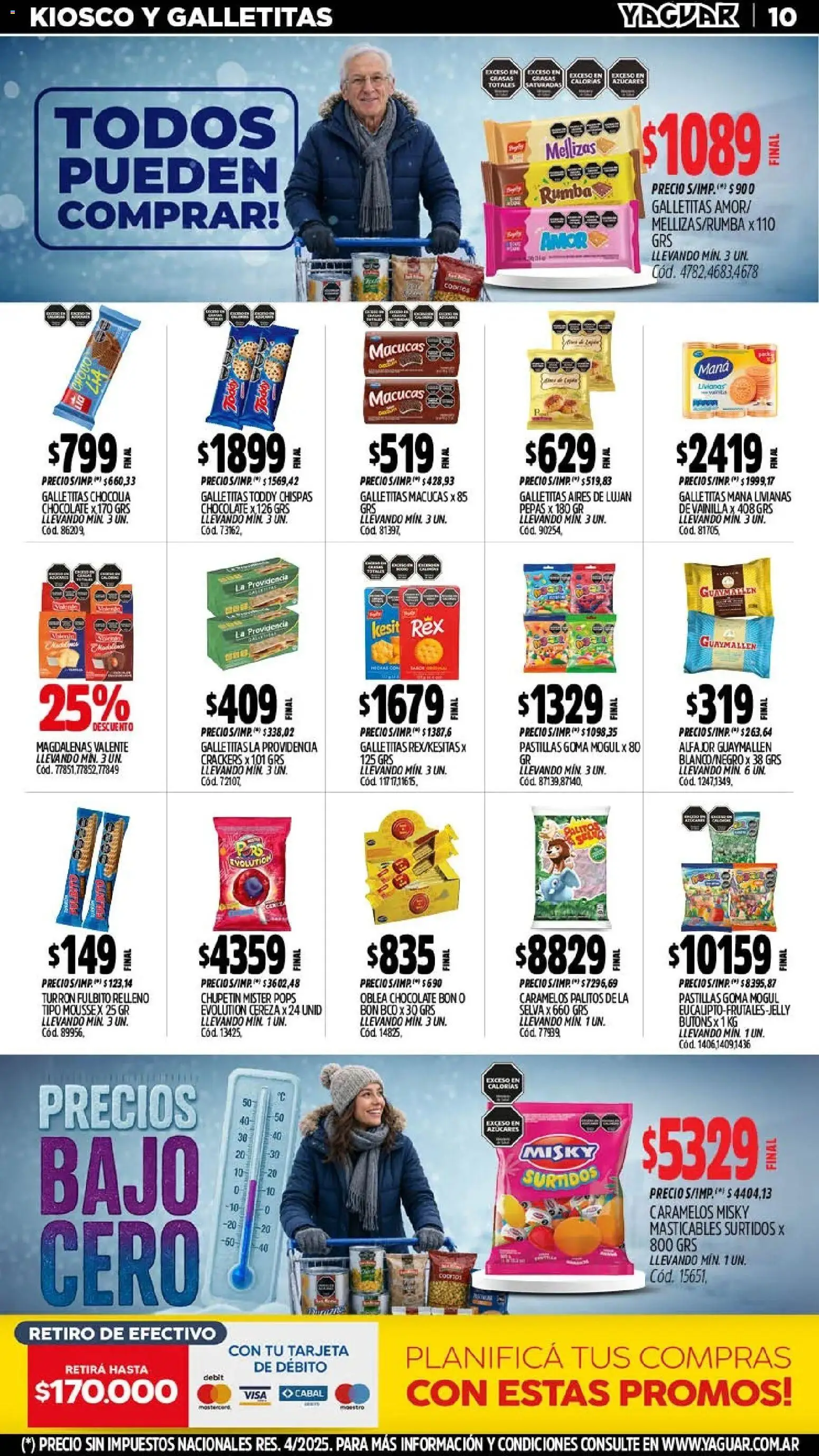 Yaguar - Oferta Semanal Salta │ válido desde el 27/07/2026 | Página: 14 | Productos: Galletitas, Chocolate, Alfajor, Turrón
